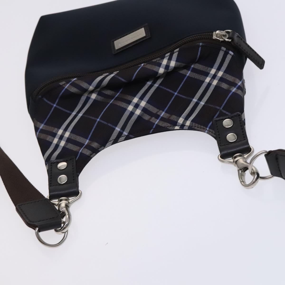 BURBERRY Black label Shoulder Bag Nylon Navy Auth ti2951