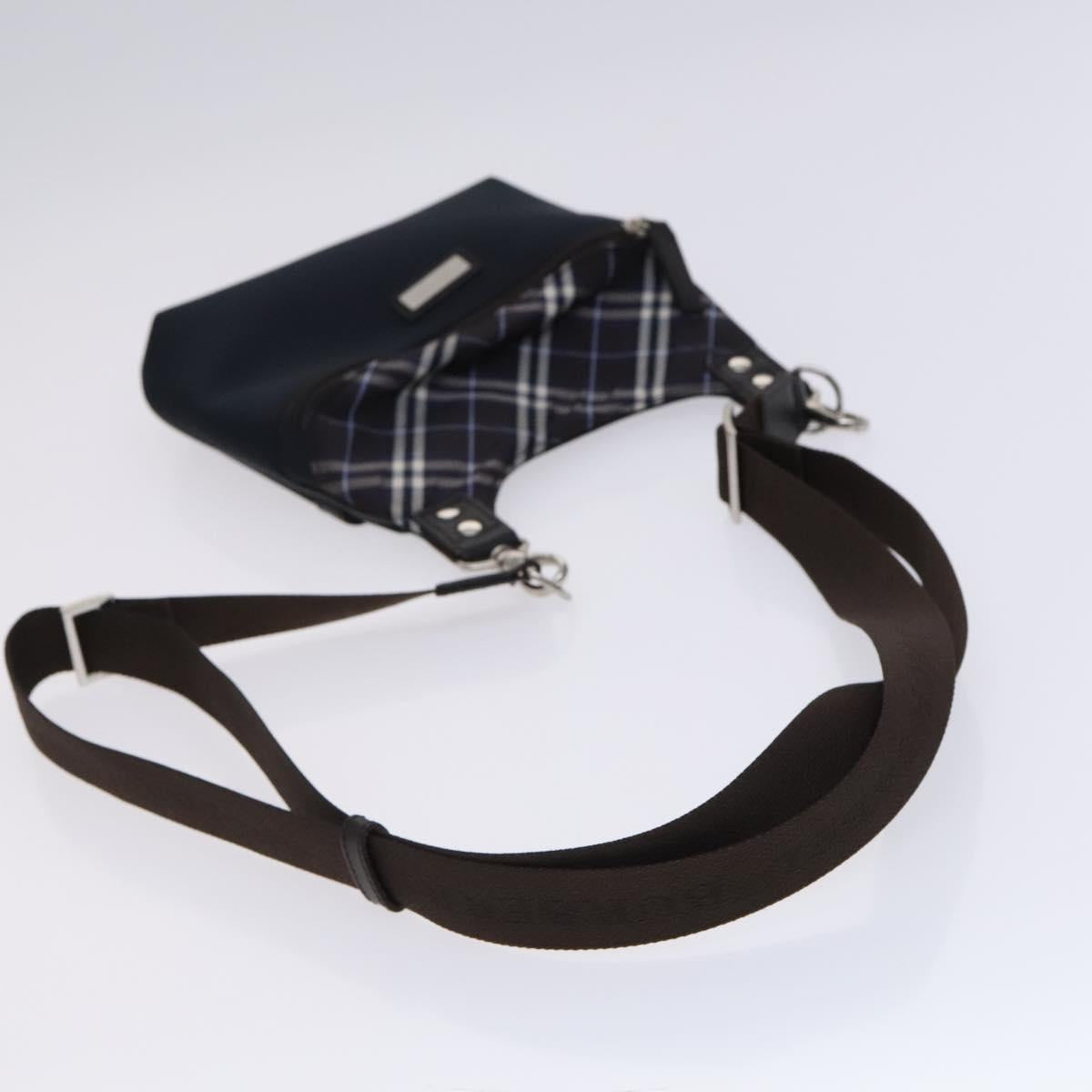 BURBERRY Black label Shoulder Bag Nylon Navy Auth ti2951