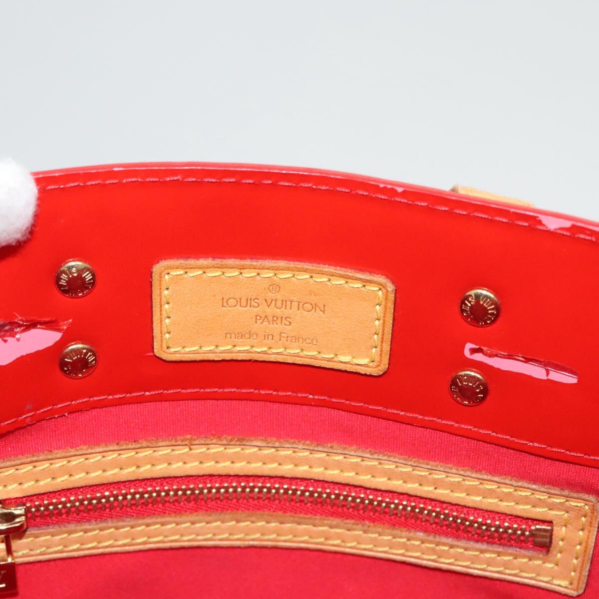 LOUIS VUITTON Monogram Vernis Reade PM Hand Bag Red Rouge M91088 LV Auth ti2980