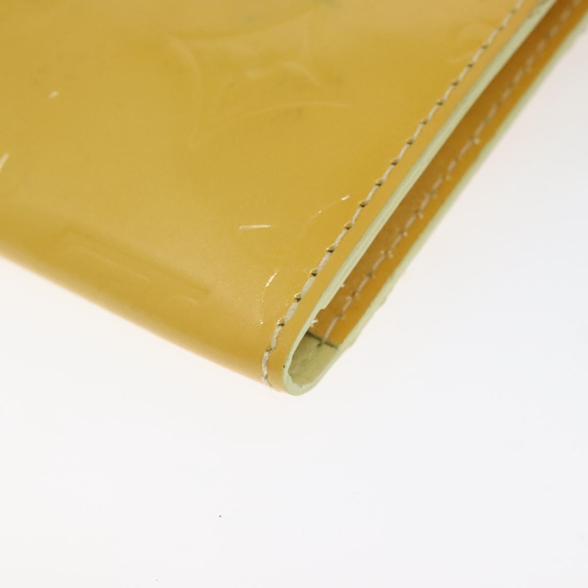 LOUIS VUITTON Monogram Vernis Kenmare Pouch Yellow M91060 LV Auth ti2982