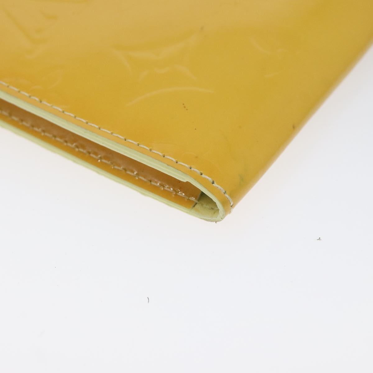 LOUIS VUITTON Monogram Vernis Kenmare Pouch Yellow M91060 LV Auth ti2982