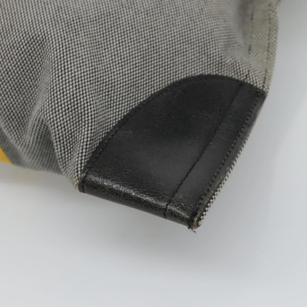 BURBERRY Blue Label Tote Bag Canvas Gray Auth ti2997