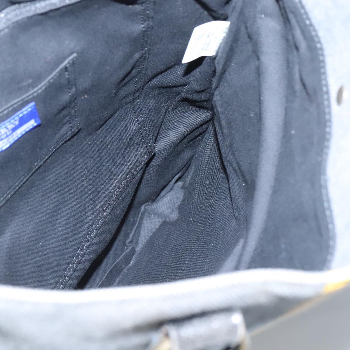 BURBERRY Blue Label Tote Bag Canvas Gray Auth ti2997