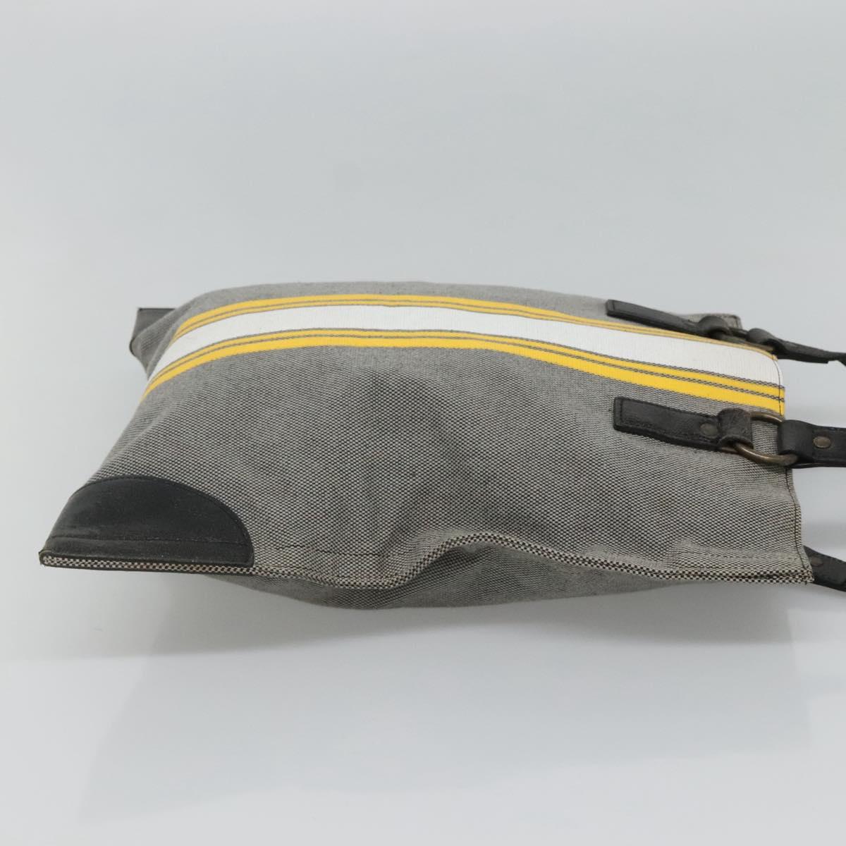 BURBERRY Blue Label Tote Bag Canvas Gray Auth ti2997