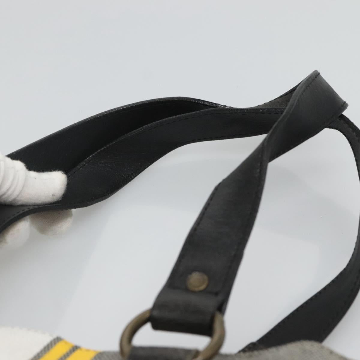 BURBERRY Blue Label Tote Bag Canvas Gray Auth ti2997