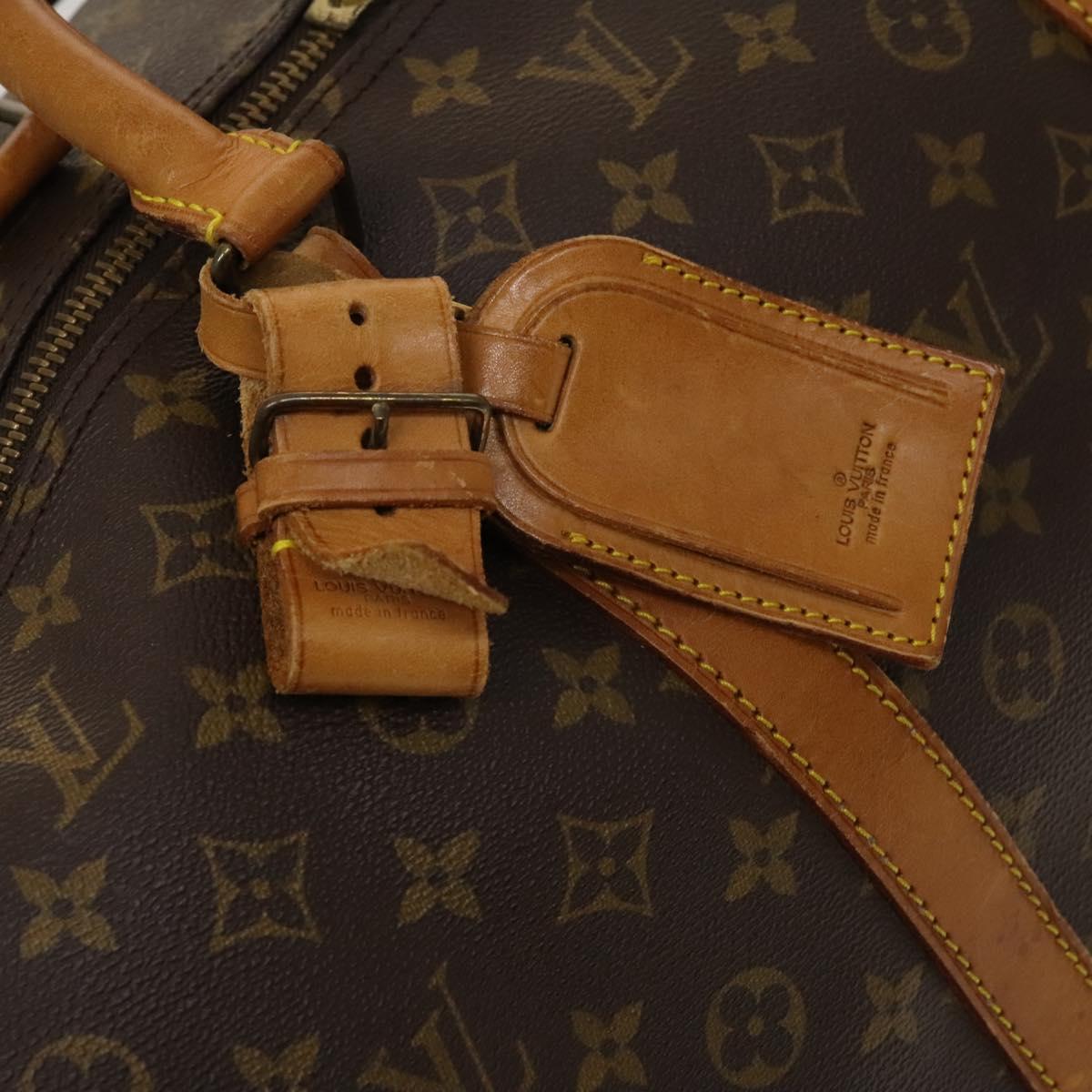 LOUIS VUITTON Monogram Keepall Bandouliere 60 Boston Bag M41412 LV Auth ti3031