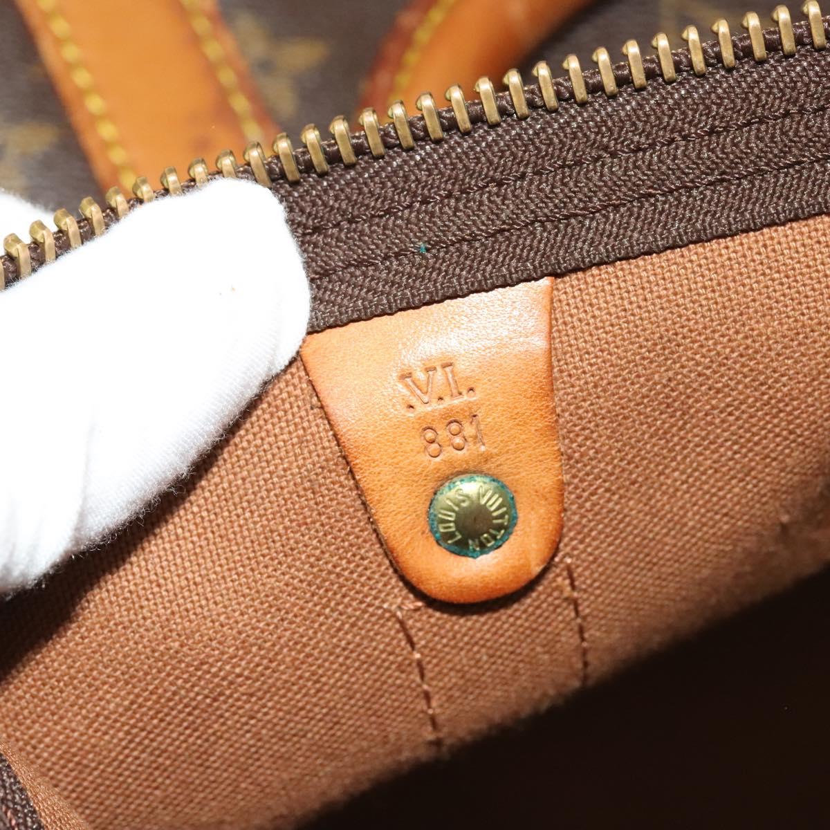 LOUIS VUITTON Monogram Keepall Bandouliere 60 Boston Bag M41412 LV Auth ti3031