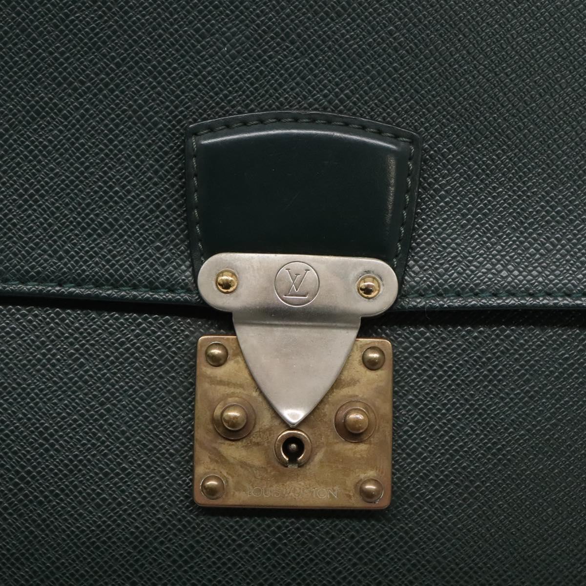 LOUIS VUITTON Taiga Serviette Kourad Business Bag Epicea M30074 LV Auth ti3037