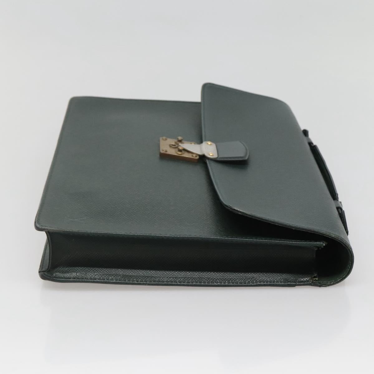 LOUIS VUITTON Taiga Serviette Kourad Business Bag Epicea M30074 LV Auth ti3037