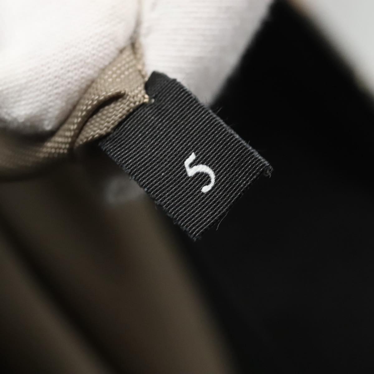 BURBERRY Nova Check Blue Label Hand Bag Nylon Gray Silver Auth ti3042