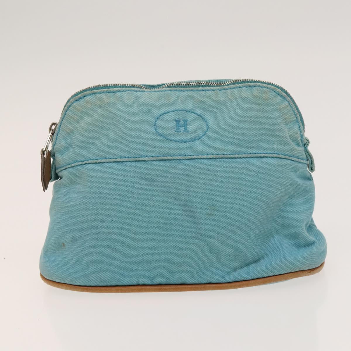 HERMES Bolide Pouch Canvas 6Set Orange Brown Red Auth ti3047