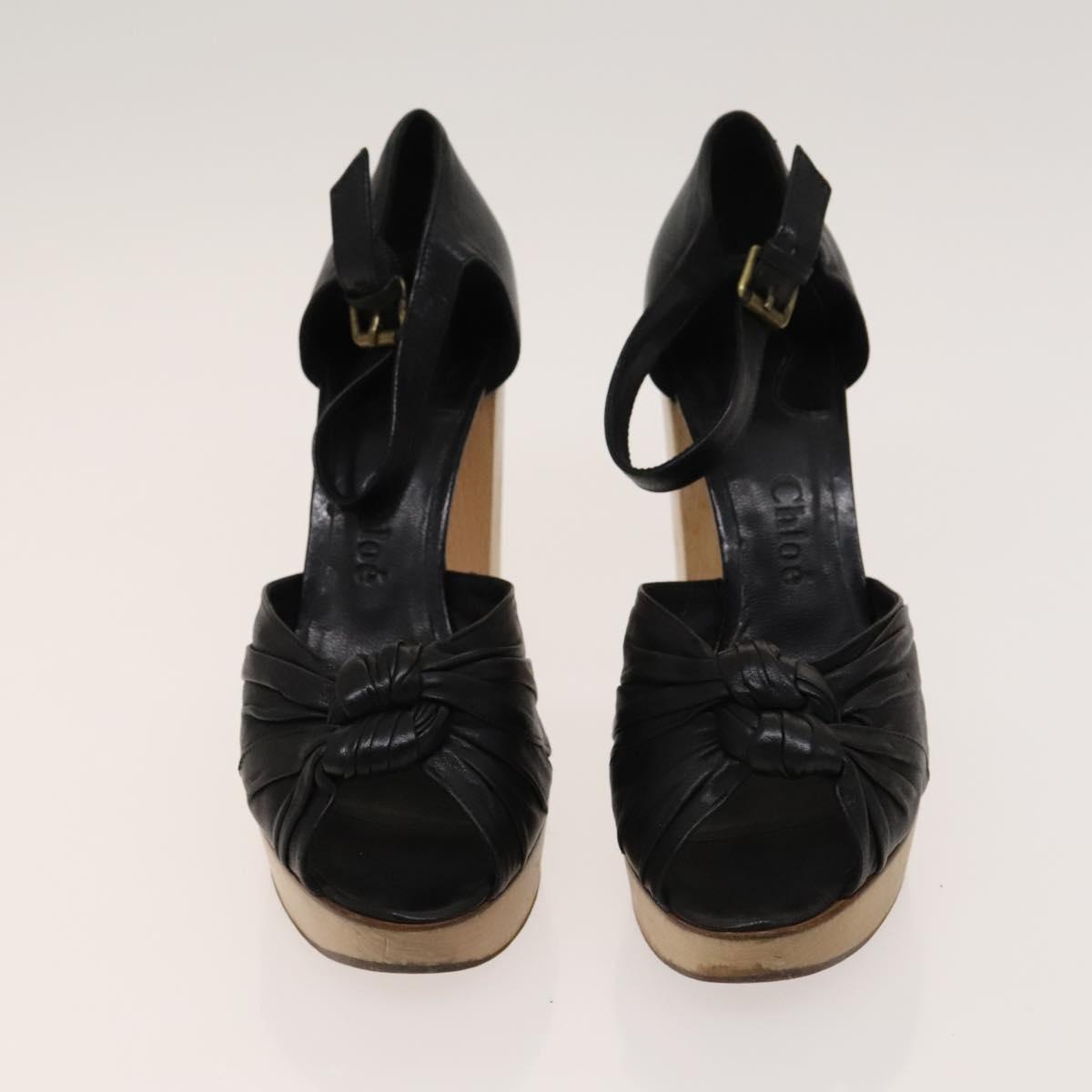 BALLY Fendi Chloe Sandals Leather 4Set White Black Brown Auth ti3052