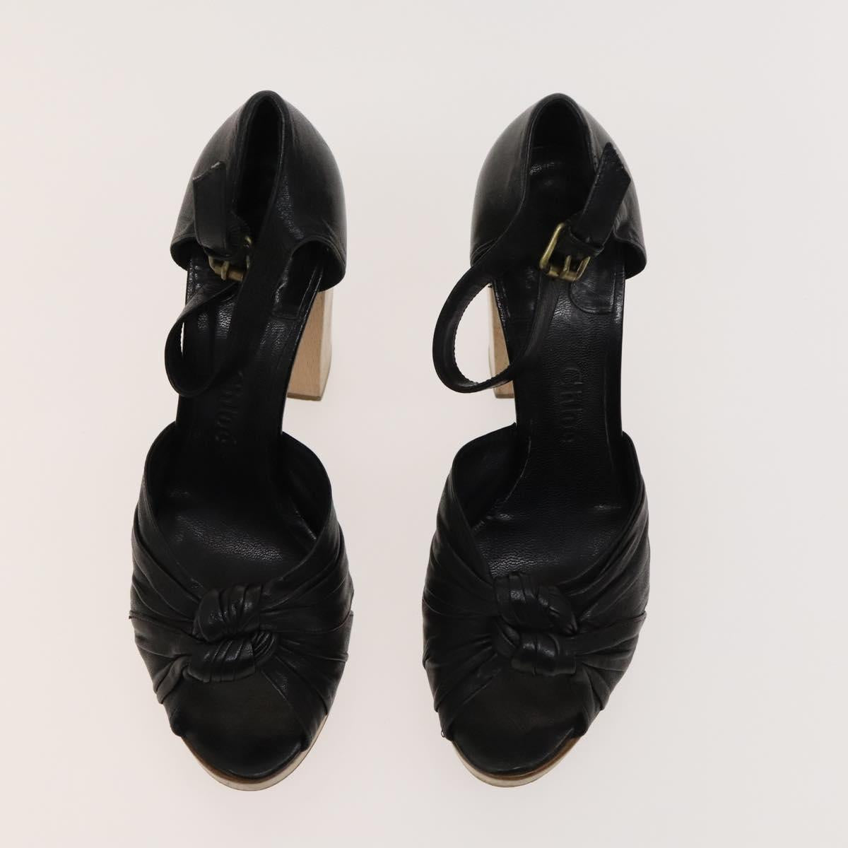 BALLY Fendi Chloe Sandals Leather 4Set White Black Brown Auth ti3052