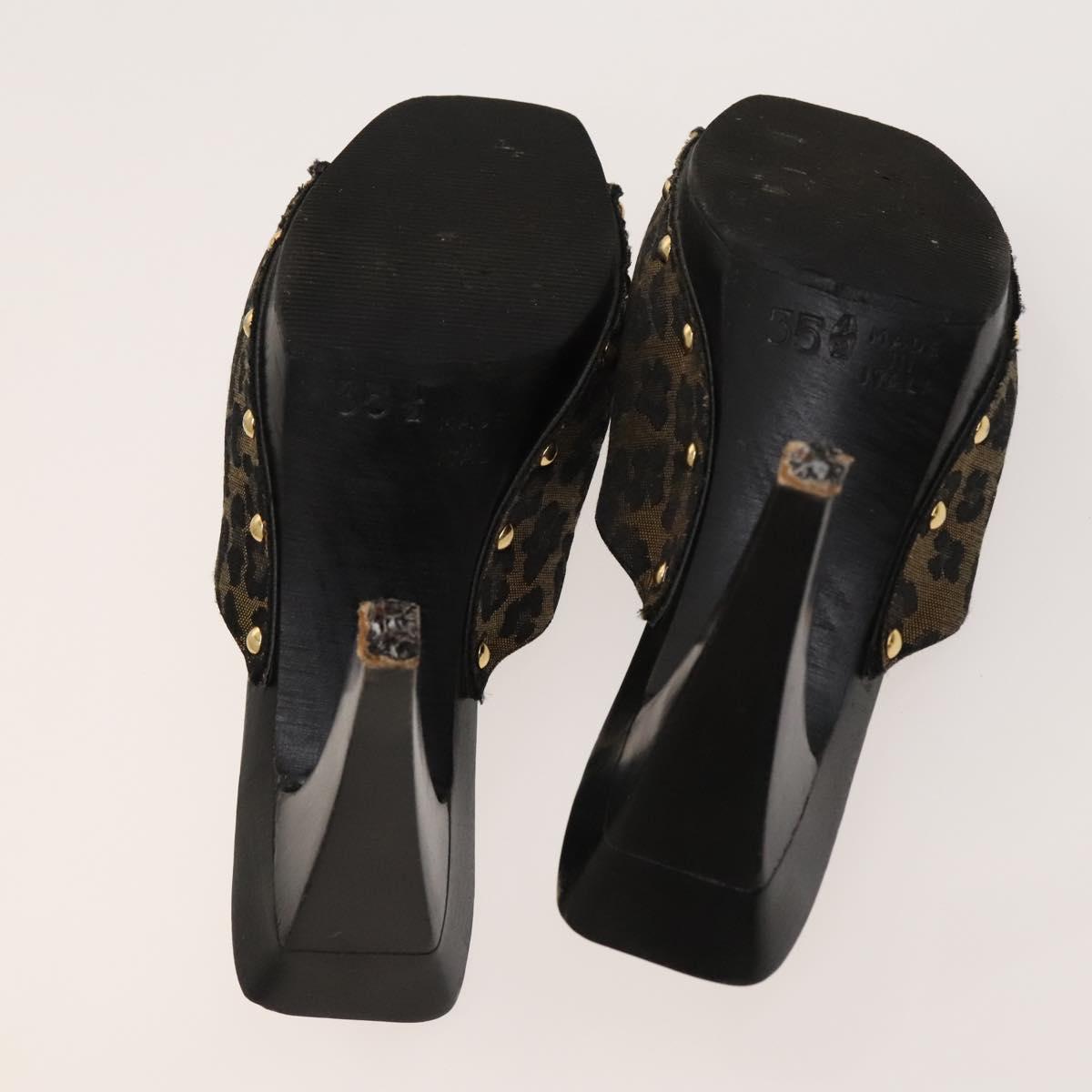 BALLY Fendi Chloe Sandals Leather 4Set White Black Brown Auth ti3052