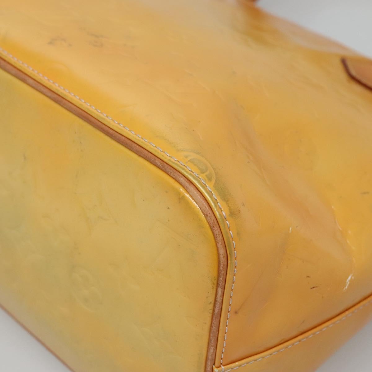 LOUIS VUITTON Monogram Vernis Houston Hand Bag Gris M91053 LV Auth ti3057