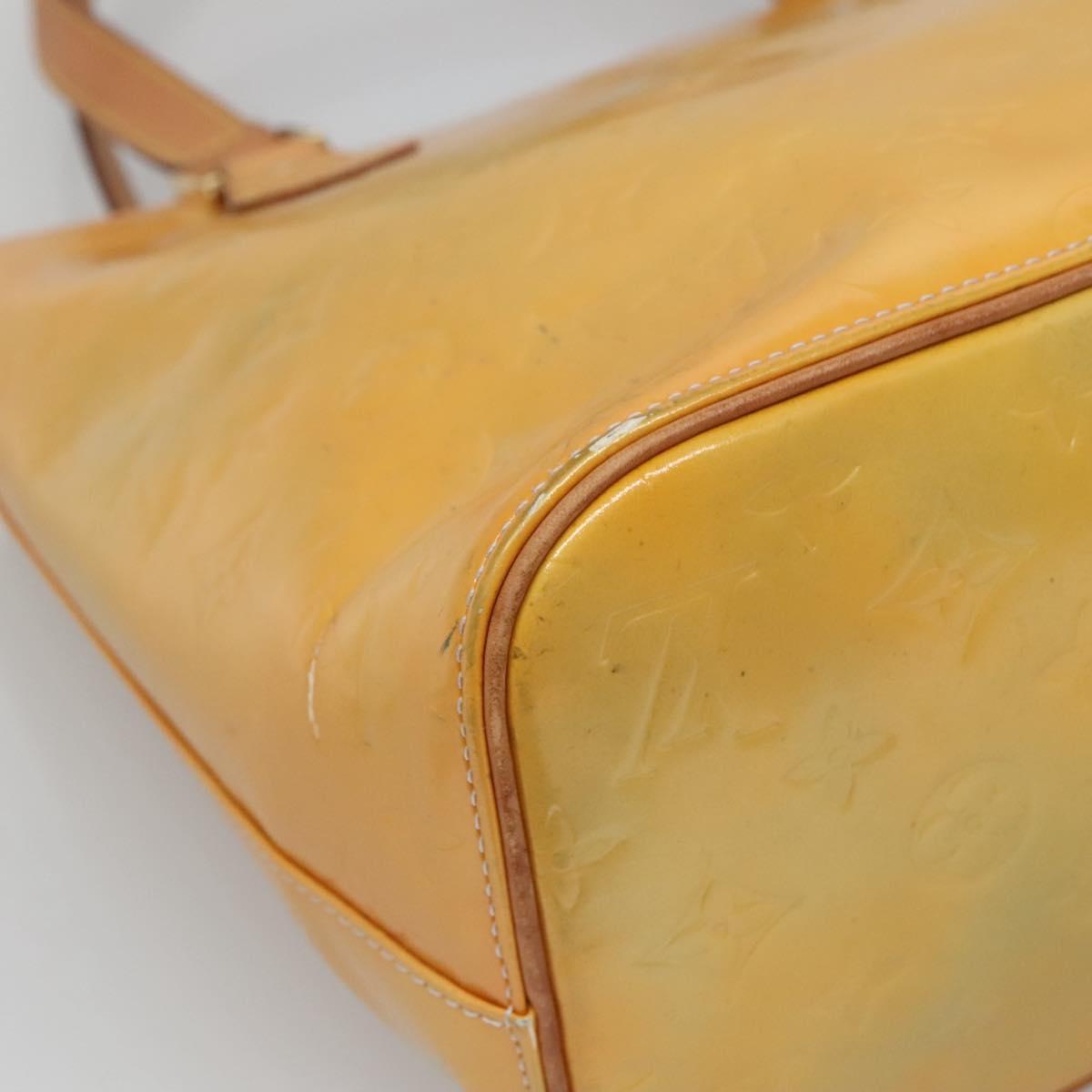 LOUIS VUITTON Monogram Vernis Houston Hand Bag Gris M91053 LV Auth ti3057