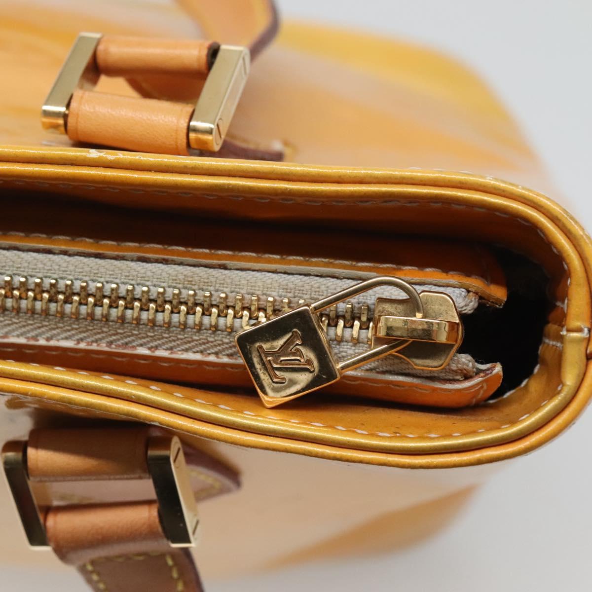 LOUIS VUITTON Monogram Vernis Houston Hand Bag Gris M91053 LV Auth ti3057