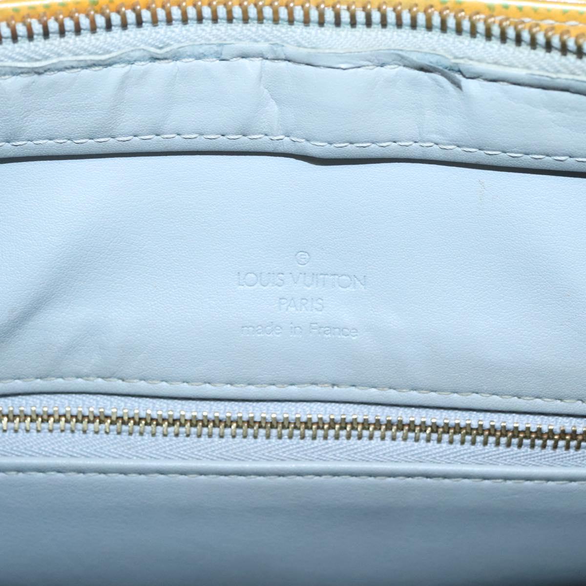 LOUIS VUITTON Monogram Vernis Houston Hand Bag Gris M91053 LV Auth ti3057