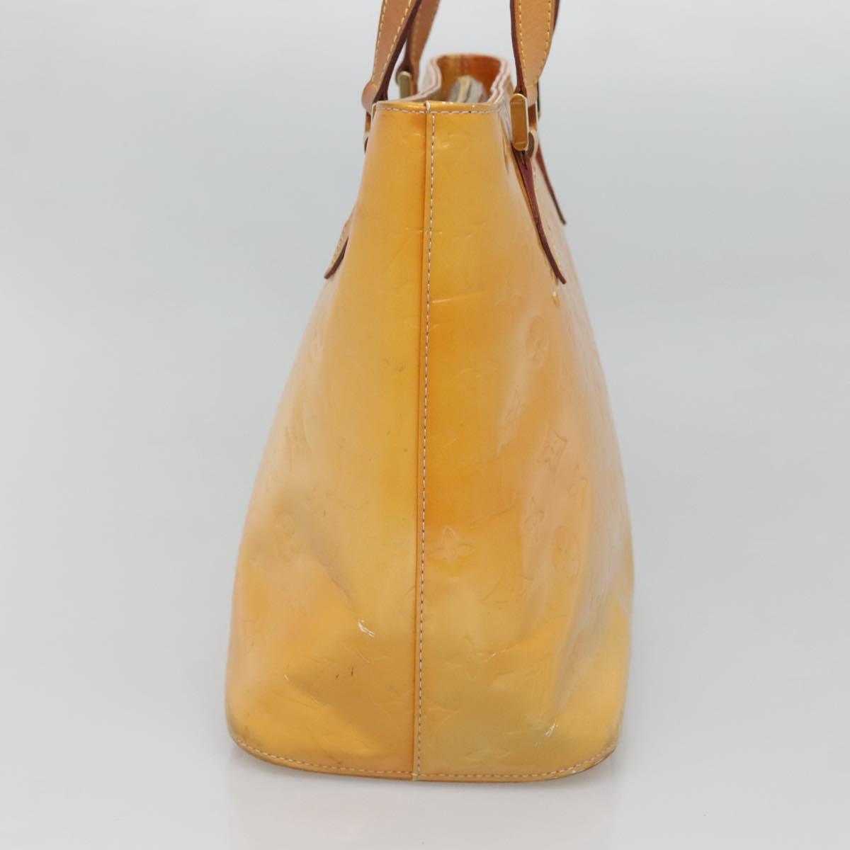 LOUIS VUITTON Monogram Vernis Houston Hand Bag Gris M91053 LV Auth ti3057