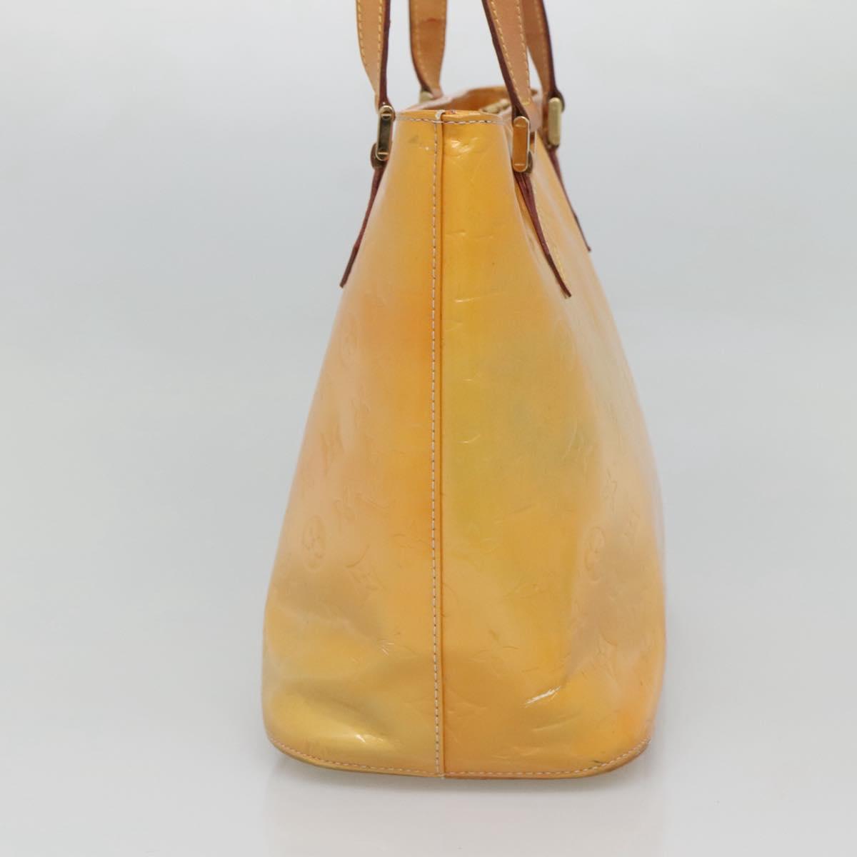 LOUIS VUITTON Monogram Vernis Houston Hand Bag Gris M91053 LV Auth ti3057