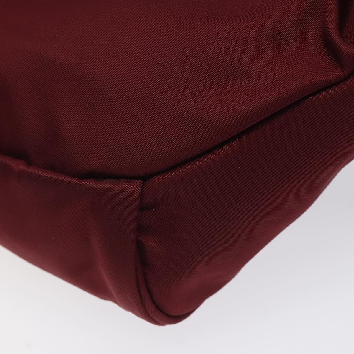 BURBERRY Black label Waist bag Nylon Red Auth ti3060