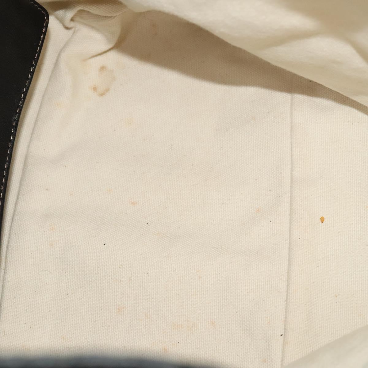 BURBERRY Tote Bag Canvas White Auth ti3062