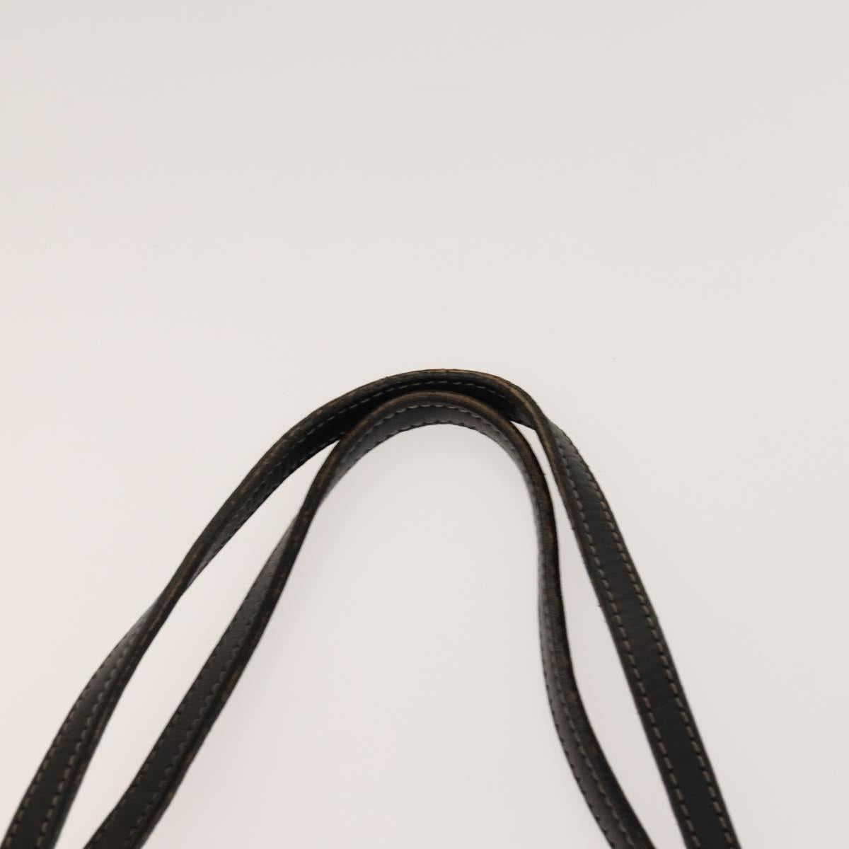 BURBERRY Tote Bag Canvas White Auth ti3062