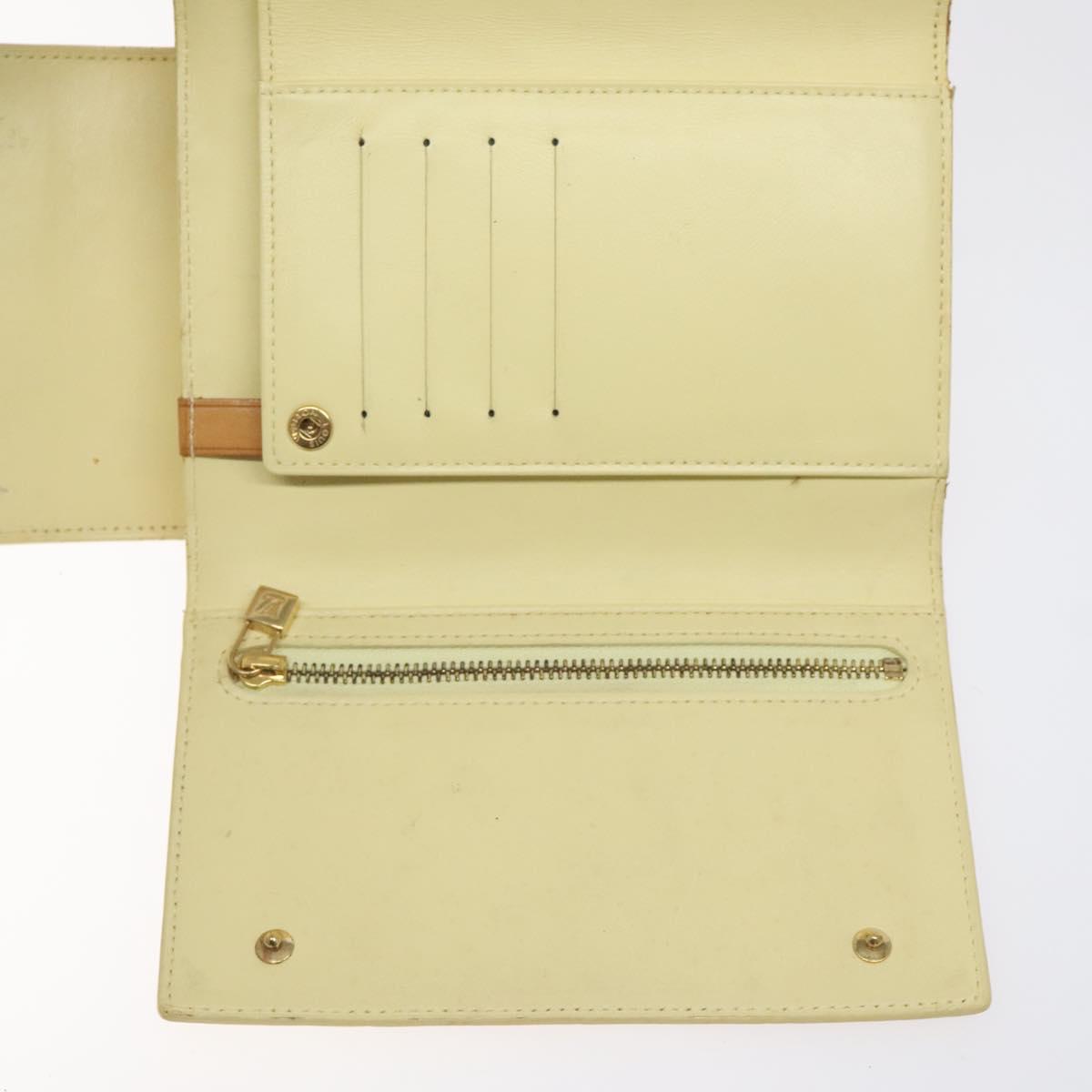 LOUIS VUITTON Monogram Vernis Walker Shoulder Wallet Gris M91031 LV Auth ti3063