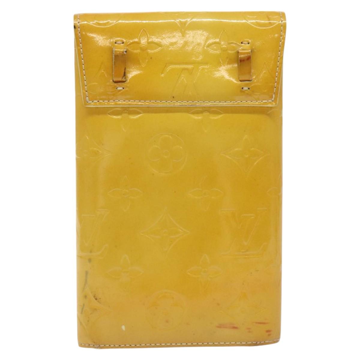 LOUIS VUITTON Monogram Vernis Walker Shoulder Wallet Gris M91031 LV Auth ti3063