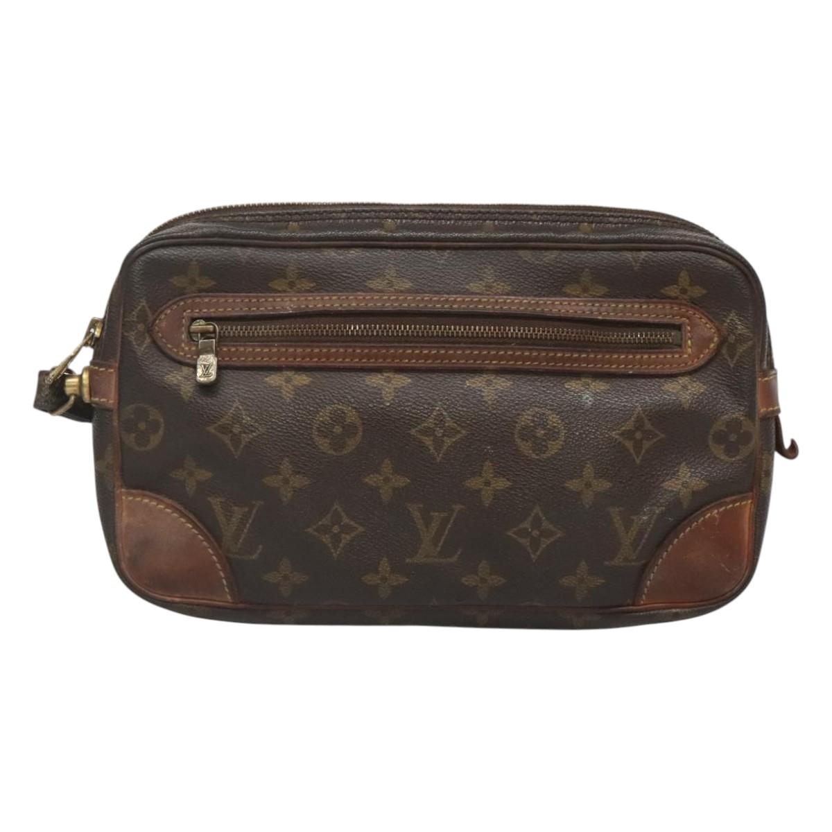 LOUIS VUITTON Monogram Marly Dragonne GM Clutch Bag M51825 LV Auth ti3064