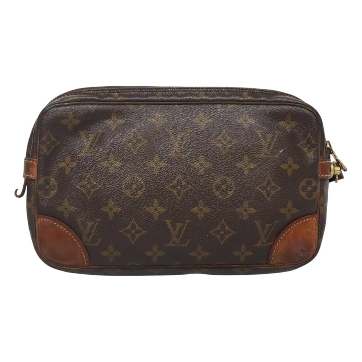 LOUIS VUITTON Monogram Marly Dragonne GM Clutch Bag M51825 LV Auth ti3064