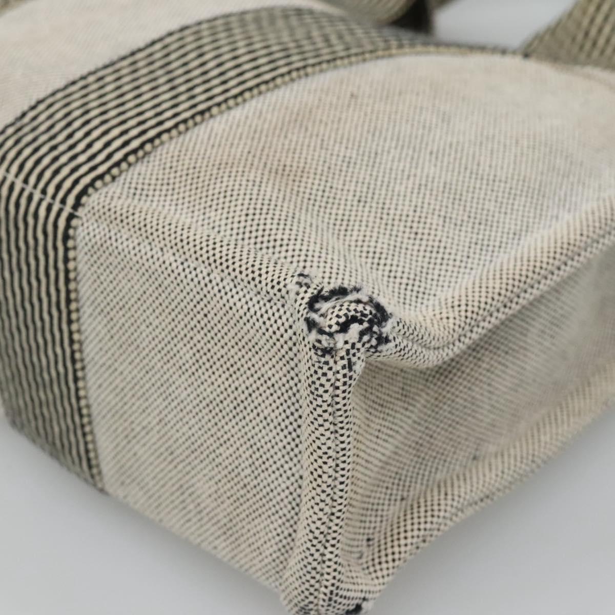 HERMES Fourre Tout PM Hand Bag Canvas Gray Auth ti3070