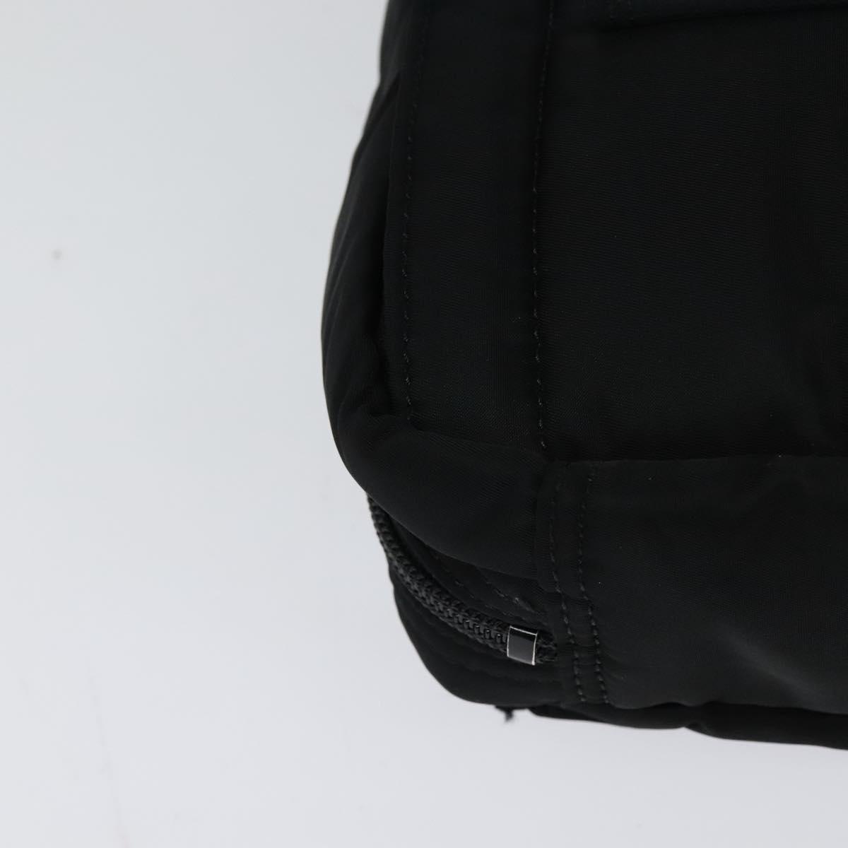 BURBERRY Nova Check Black label Shoulder Bag Nylon Black Silver Auth ti3074