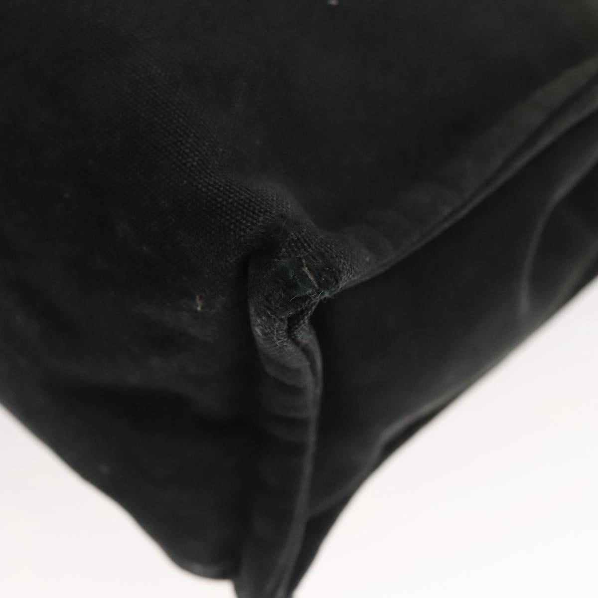 HERMES Fourre Tout Clutch Bag Canvas Black Auth ti3076