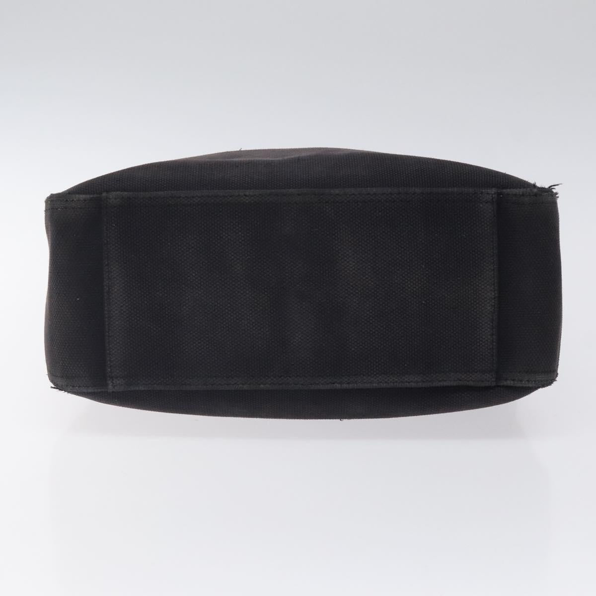 BURBERRY Hand Bag Canvas Black Silver Auth ti3087