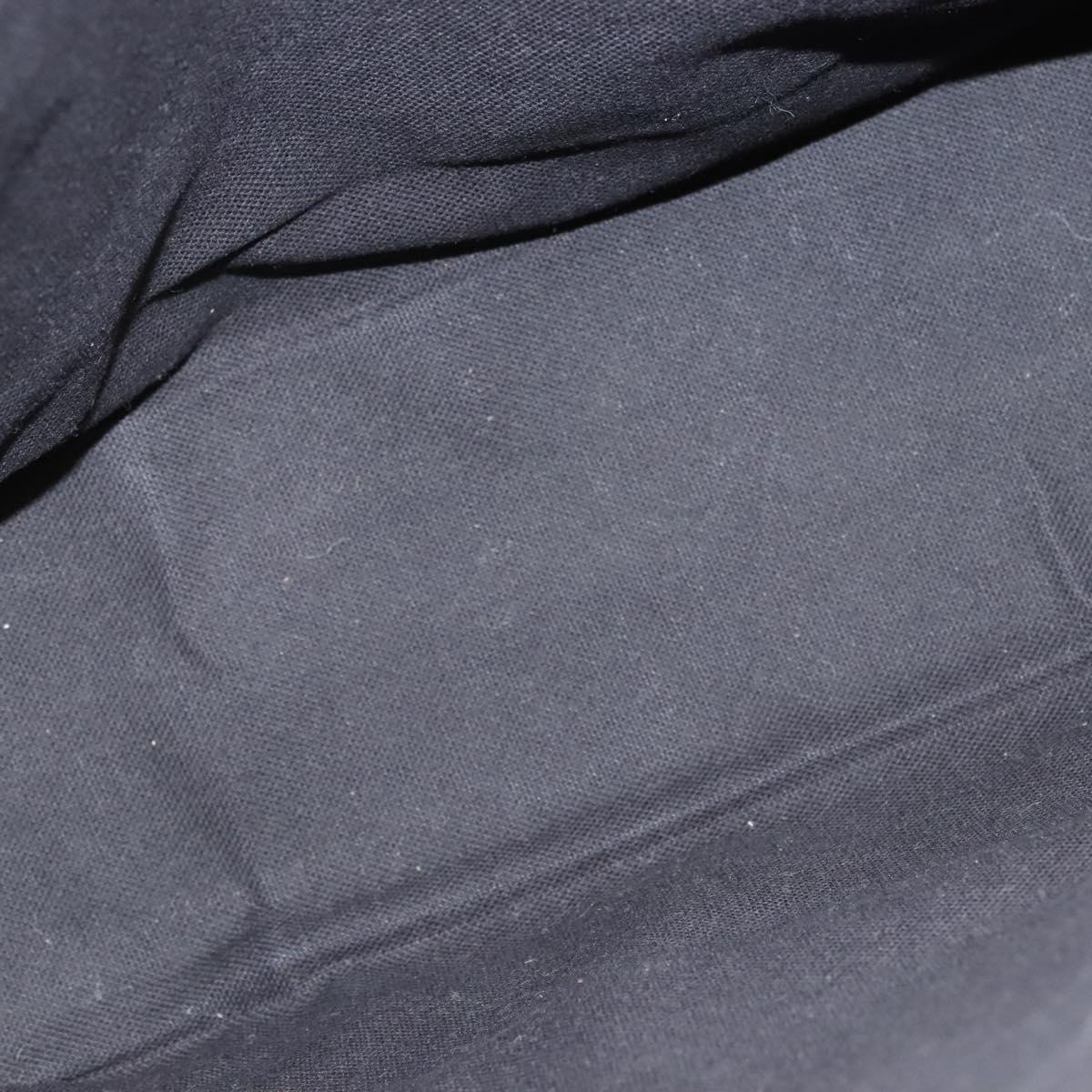 BURBERRY Nova Check Hand Bag Canvas Beige Silver Auth ti3089