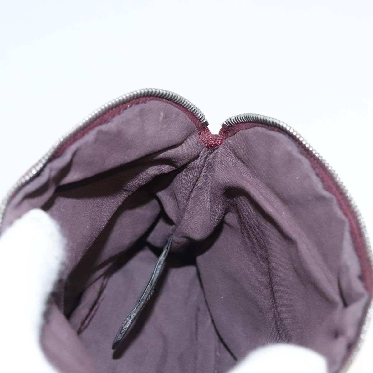 HERMES Bolide PM Pouch Canvas Brown Silver Auth ti3093