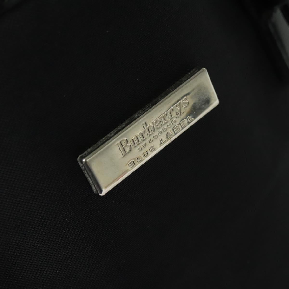 Burberrys Blue Label Shoulder Bag Nylon Black Auth ti3102