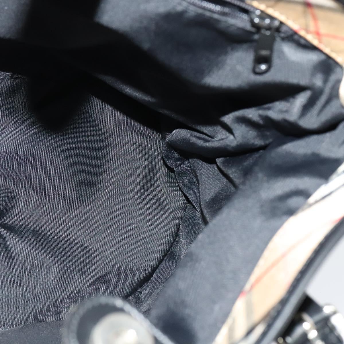 Burberrys Blue Label Shoulder Bag Nylon Black Auth ti3102