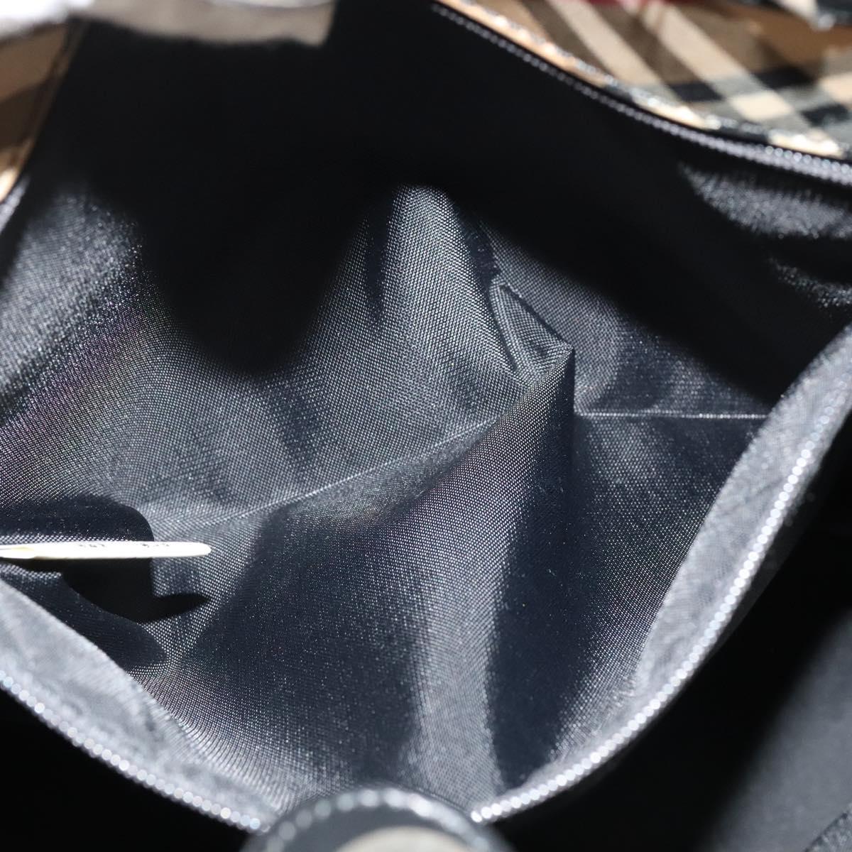 Burberrys Blue Label Shoulder Bag Nylon Black Auth ti3102