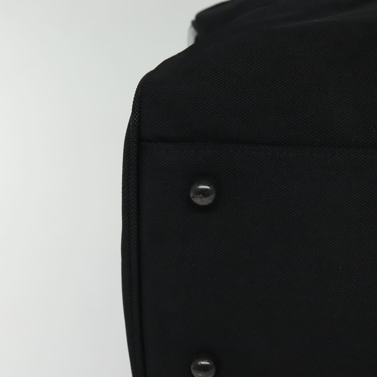 Burberrys Black label Hand Bag Canvas 2way Black Auth ti3104