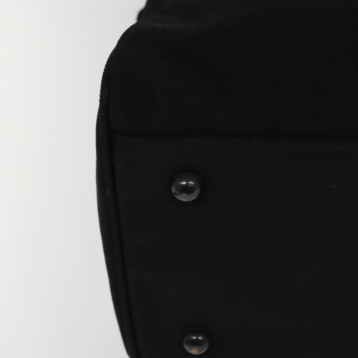 Burberrys Black label Hand Bag Canvas 2way Black Auth ti3104