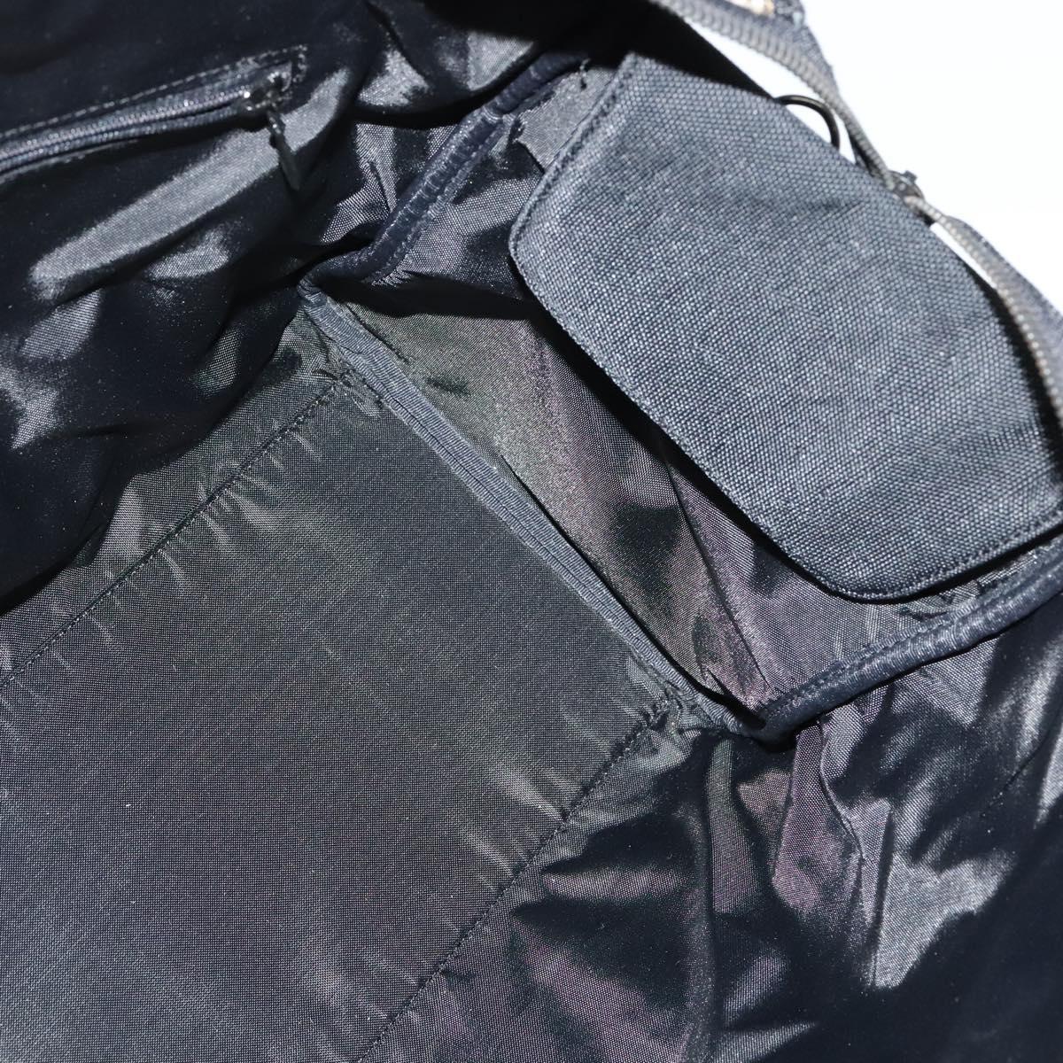 Burberrys Black label Hand Bag Canvas 2way Black Auth ti3104