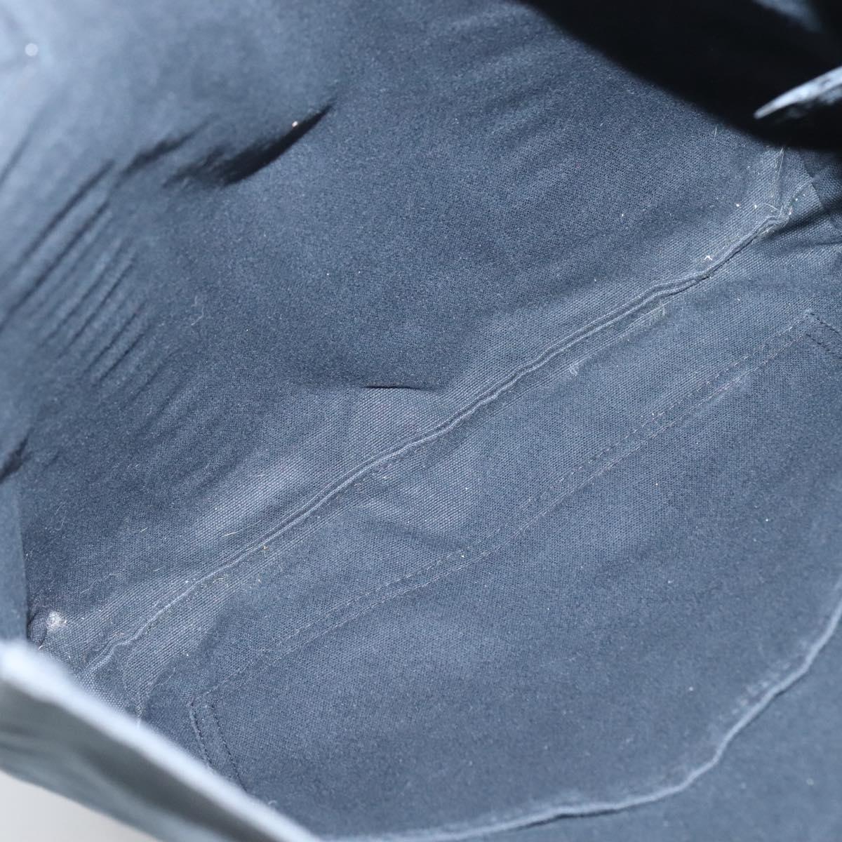 HERMES Fourre Tout Cabas Tote Bag Canvas Black Auth ti3108