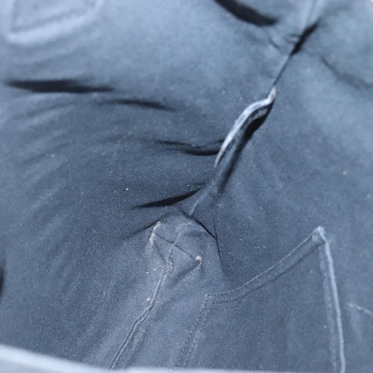 HERMES Fourre Tout Cabas Tote Bag Canvas Black Auth ti3108