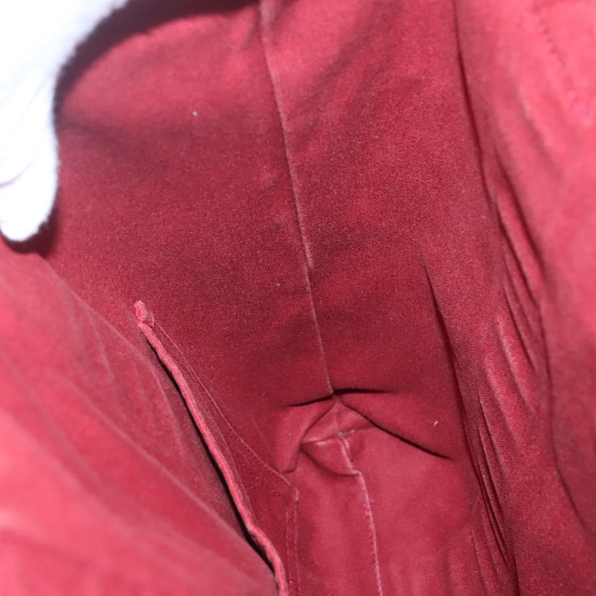 HERMES Fourre Tout Cabas Tote Bag Canvas Red Auth ti3109