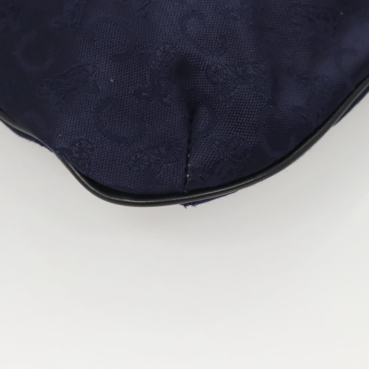 CELINE C Sulky Hand Bag Canvas Navy Auth ti3127