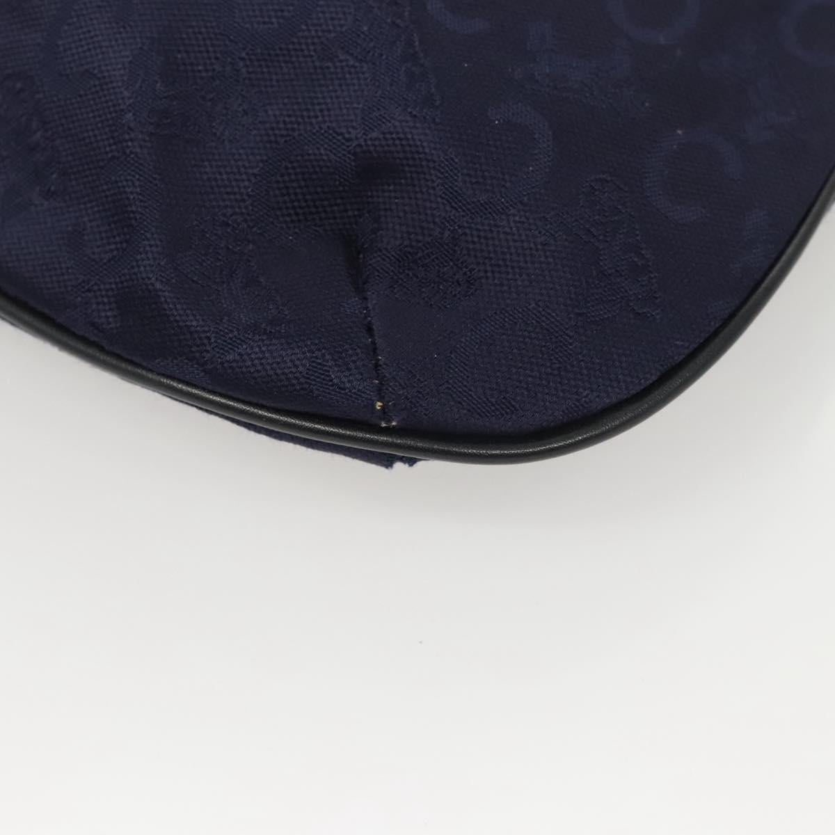 CELINE C Sulky Hand Bag Canvas Navy Auth ti3127