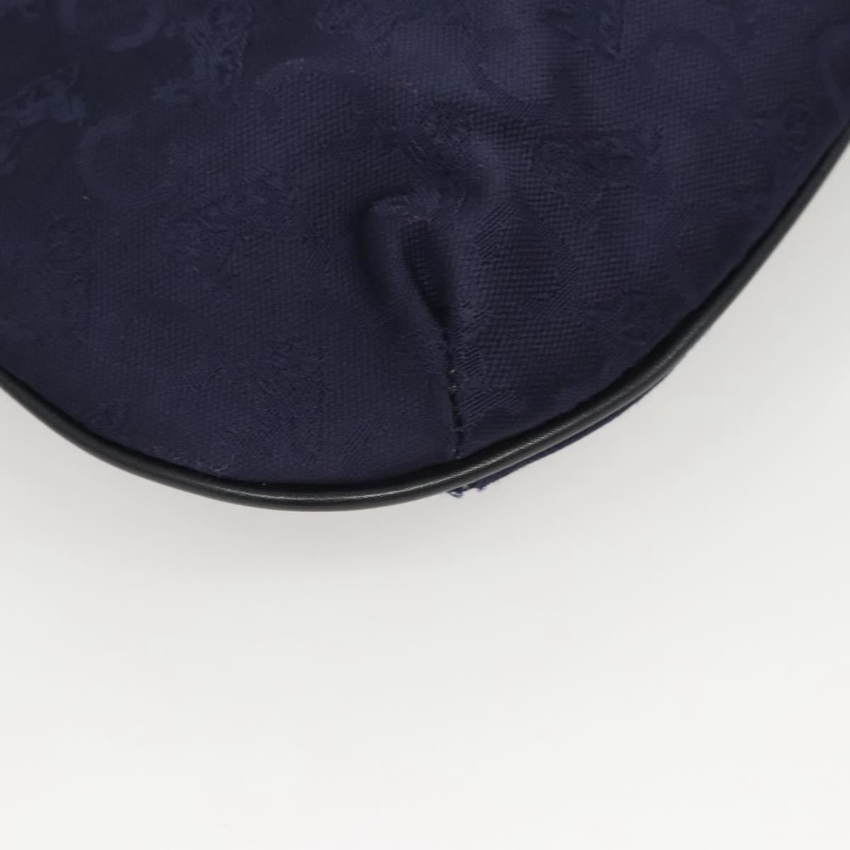 CELINE C Sulky Hand Bag Canvas Navy Auth ti3127