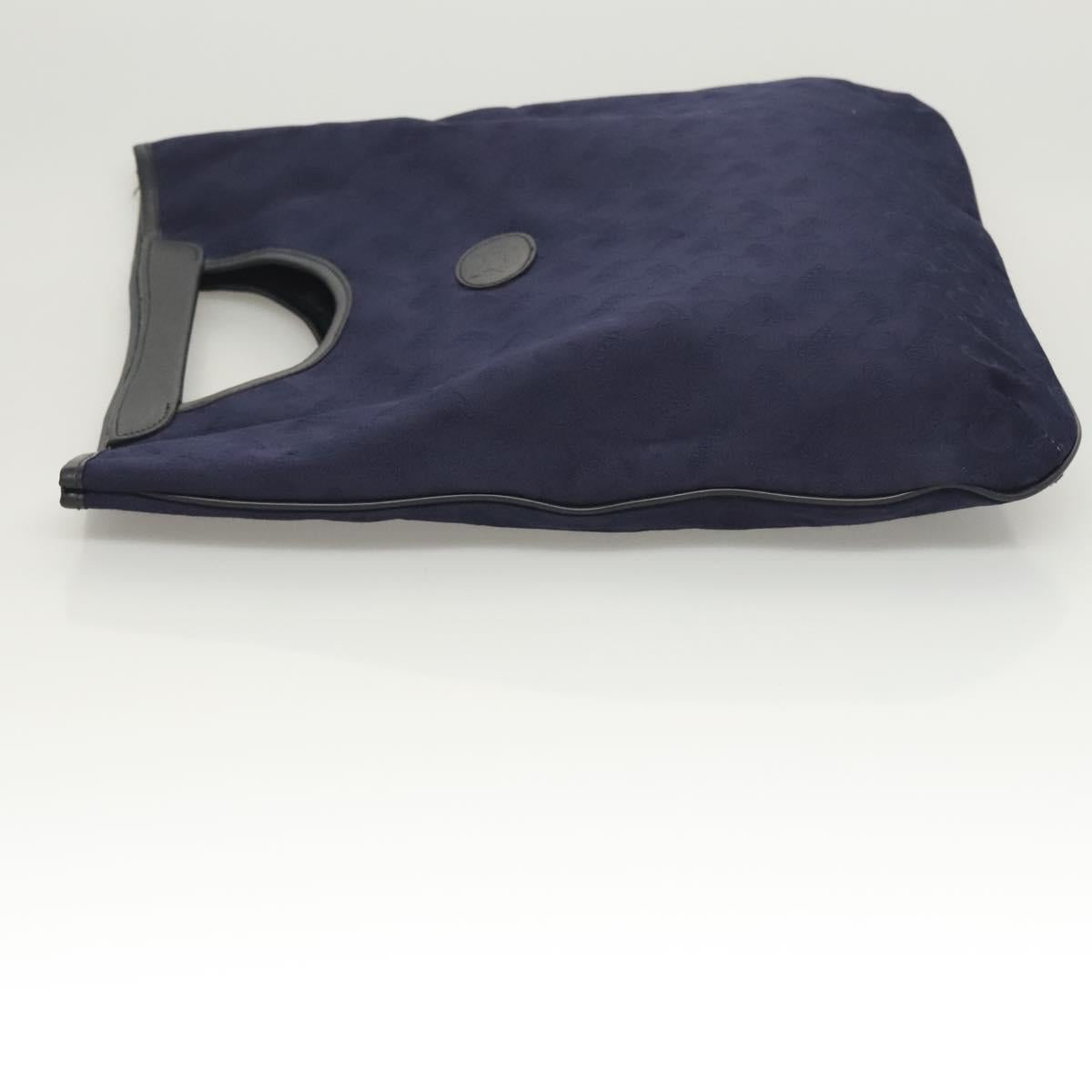 CELINE C Sulky Hand Bag Canvas Navy Auth ti3127